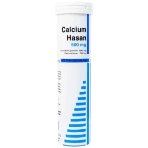 Viên sủi Calcium Hasan 500mg phòng và hỗ trợ điều trị bệnh loãng xương (20 viên)