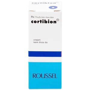 Kem thoa da Cortibion Roussel điều trị chàm, vết côn trùng cắn, viêm da tiếp xúc, viêm da dị ứng (8g)