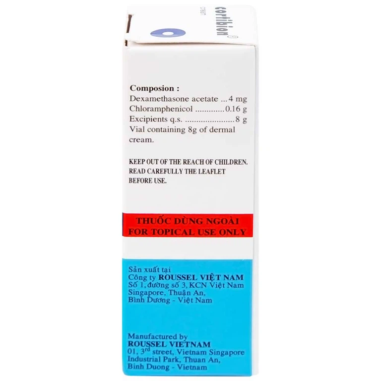 Kem thoa da Cortibion Roussel điều trị chàm, vết côn trùng cắn, viêm da tiếp xúc, viêm da dị ứng (8g)