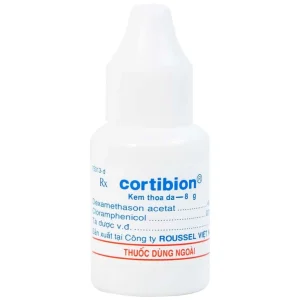 Kem thoa da Cortibion Roussel điều trị chàm, vết côn trùng cắn, viêm da tiếp xúc, viêm da dị ứng (8g)