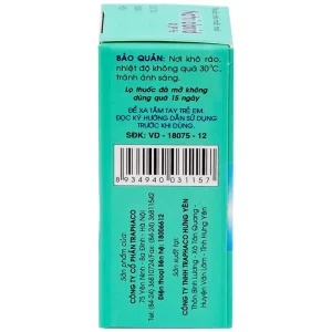 Thuốc nhỏ mắt, mũi Natri Clorid 0,9% Traphaco giảm nghẹt mũi, chảy mũi, viêm mũi dị ứng (10ml)