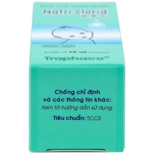Thuốc nhỏ mắt, mũi Natri Clorid 0,9% Traphaco giảm nghẹt mũi, chảy mũi, viêm mũi dị ứng (10ml)