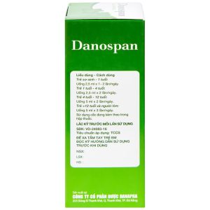 Dung dịch Danospan Danapha điều trị viêm đường hô hấp cấp tính có kèm ho (100ml)