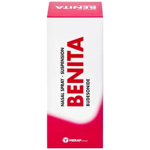 Thuốc xịt mũi Benita Merap điều trị viêm mũi dị ứng, polyp mũi (120 liều)