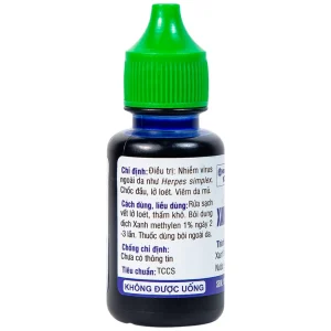 Dung dịch Xanh Methylen 1% Hải Dương sát khuẩn, điều trị viêm da mủ (20ml)