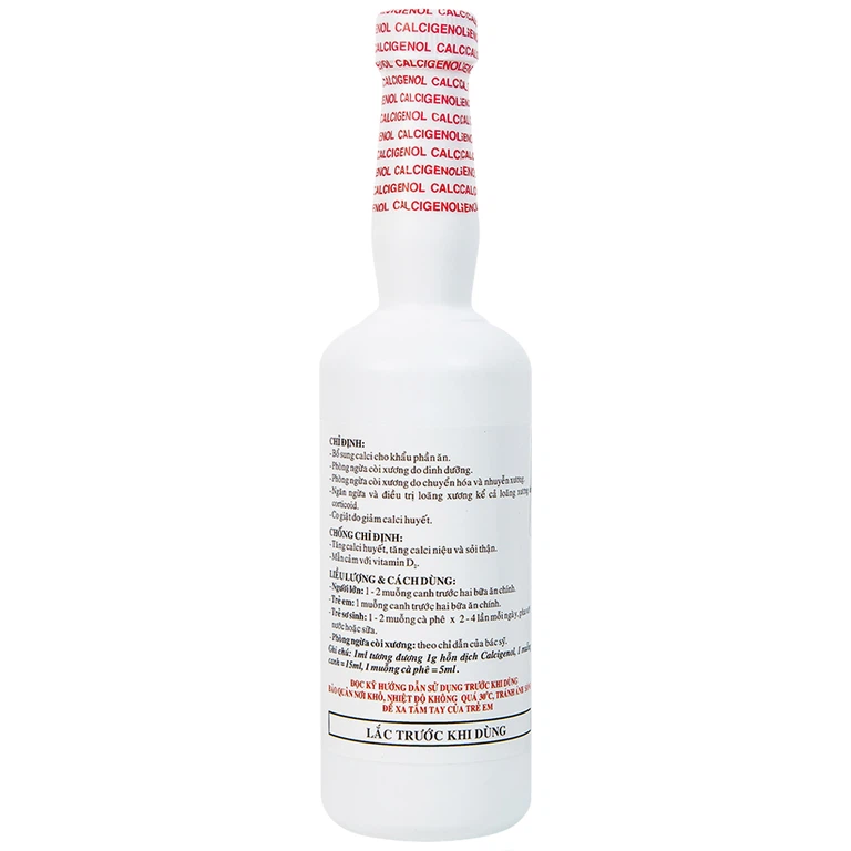 Dung dịch Calcigenol Vidipha bổ sung calci cho khẩu phần ăn, phòng ngừa còi xương do dinh dưỡng (360g)