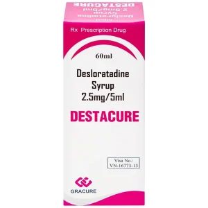 Siro Destacure 2.5mg/5ml Gracure điều trị viêm mũi dị ứng theo mùa và lâu năm, mày đay tự phát mãn tính (60ml)