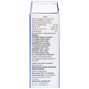 Nhũ tương Colicare Meyer điều trị các triệu chứng đầy bụng, chướng bụng (15ml)