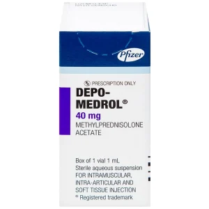 Thuốc tiêm Depo Medrol 40mg Pfizer chống viêm và điều trị các rối loạn về máu, ung thư (1 lọ x 1ml)
