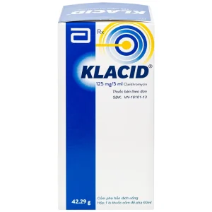 Cốm pha hỗn dịch uống Klacid 125mg/5ml điều trị nhiễm khuẩn đường hô hấp (60ml)