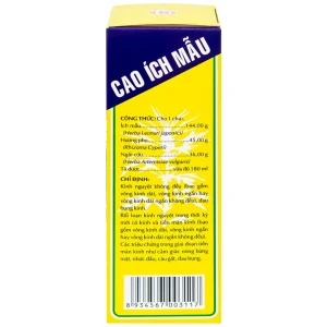 Thuốc Cao Ích Mẫu OPC điều trị kinh nguyệt không đều (180ml)