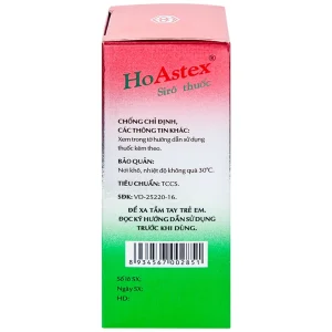 Siro HoAstex OPC điều trị ho, giảm ho trong viêm họng, viêm phế quản (90ml)