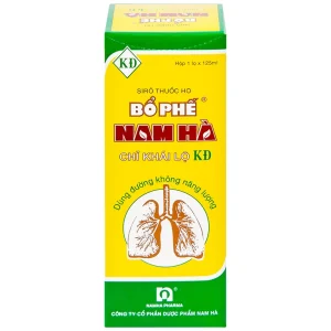 Siro thuốc ho Bổ Phế Nam Hà Chỉ Khái Lộ KĐ chuyên trị ho do cảm mạo, ho gió, ho khan, ho có đờm (125ml)