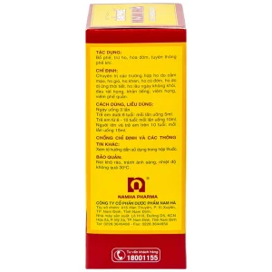 Siro ho bổ phế Nam Hà Chỉ Khái Lộ điều trị ho cảm mạo, ho gió, ho khan (125ml)