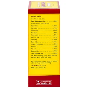 Siro ho bổ phế Nam Hà Chỉ Khái Lộ điều trị ho cảm mạo, ho gió, ho khan (125ml)