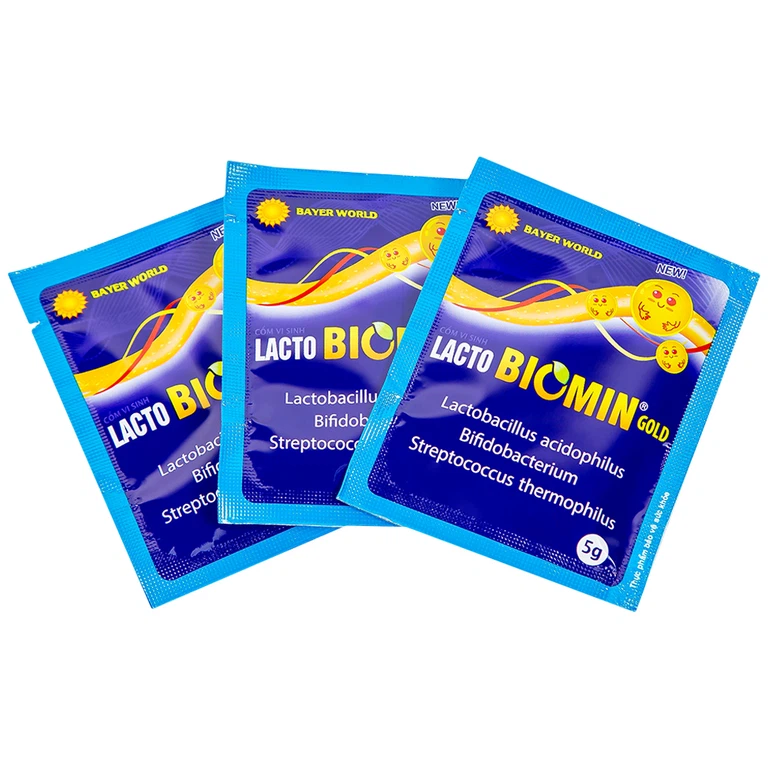 Cốm Lacto Biomin Gold hỗ trợ cải thiện hệ vi khuẩn đường ruột (20 gói)