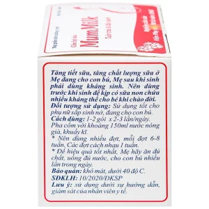 Cốm lợi sữa Mum Milk GOD HEALTH tăng tiết sữa, tăng chất lượng sữa (20 gói x 3g)