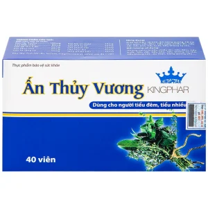 Viên uống Ấn Thủy Vương Kingphar bổ thận, giảm tiêu đêm, tiểu ngày nhiều lần (4 vỉ x 10 viên)