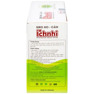 Siro ho cảm Ích Nhi Nam Dược hỗ trợ giải cảm, giảm ho, tiêu đờm (30 gói x 5ml)