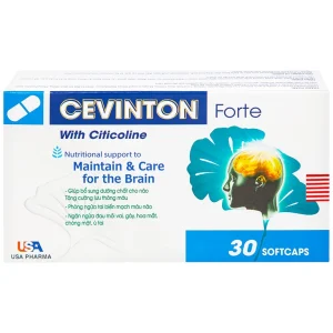 Viên uống Cevinton Forte giúp bổ sung dưỡng chất cho não, tăng cường lưu thông máu (30 viên)
