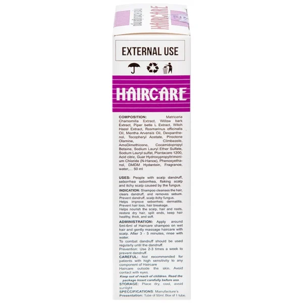 Dầu gội sạch gàu Haircare Bimex giúp sạch gàu, hết ngứa da đầu (50g)
