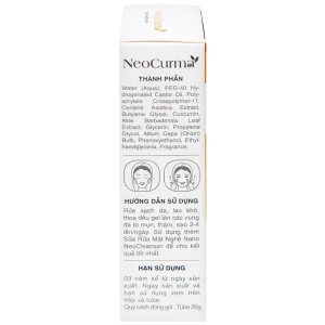 Gel Nghệ Nano NeoCurma ngừa mụn, ngừa sẹo, mờ vết thâm (20g)