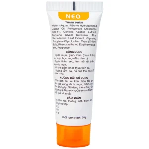 Gel Nghệ Nano NeoCurma ngừa mụn, ngừa sẹo, mờ vết thâm (20g)
