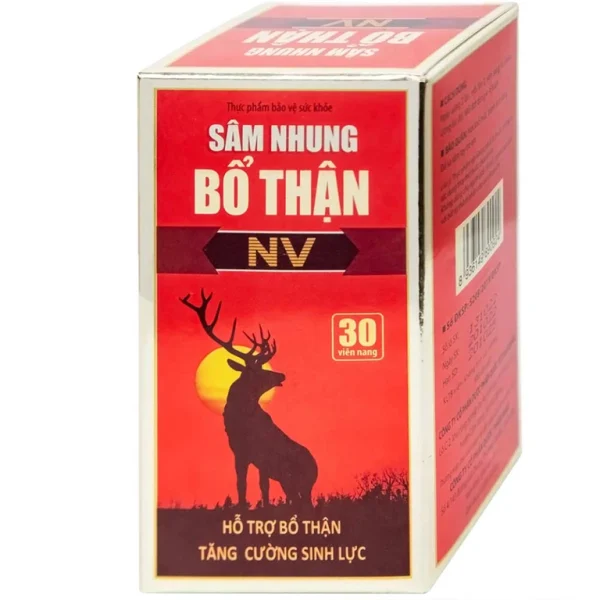 Viên uống Sâm Nhung Bổ Thận NV Dolexpharm hỗ trợ tráng dương, tăng cường sinh lực (30 viên)