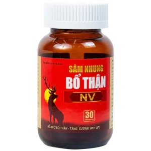 Viên uống Sâm Nhung Bổ Thận NV Dolexpharm hỗ trợ tráng dương, tăng cường sinh lực (30 viên)