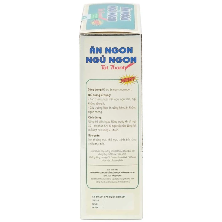 Viên uống Ăn Ngon Ngủ Ngon Tất Thành hỗ trợ ăn ngon, ngủ ngon (30 viên)