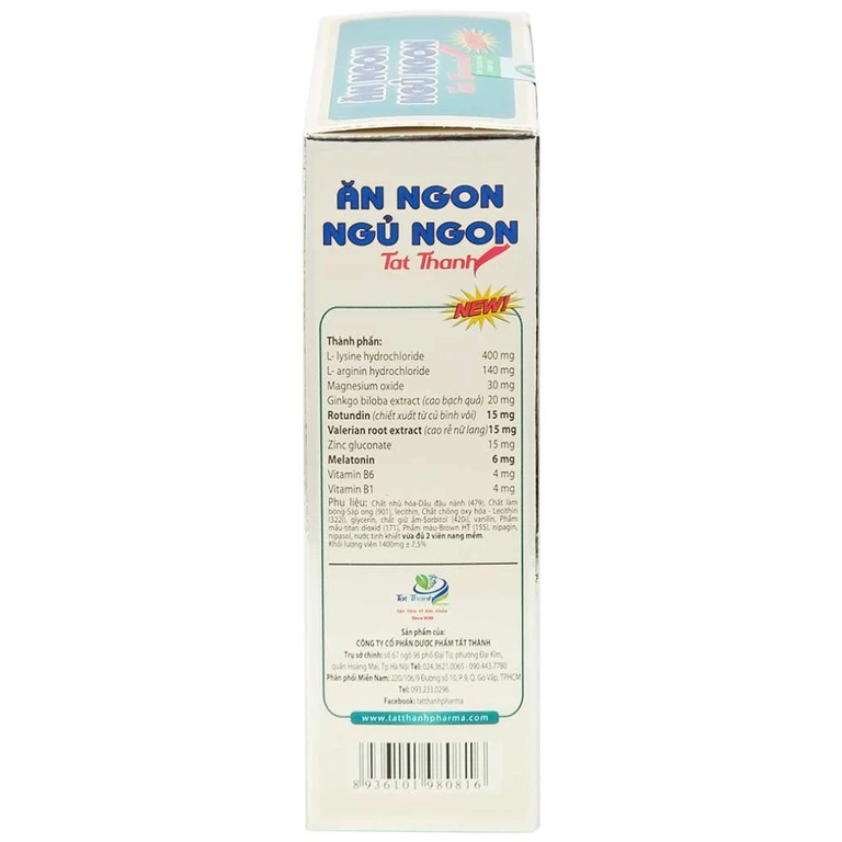 Viên uống Ăn Ngon Ngủ Ngon Tất Thành hỗ trợ ăn ngon, ngủ ngon (30 viên)