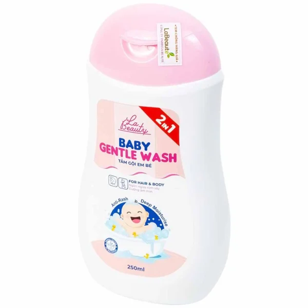 Sữa tắm gội Baby Gentle Wash La Beauty giảm và ngăn ngừa rôm sảy, hăm da ở trẻ (250ml)