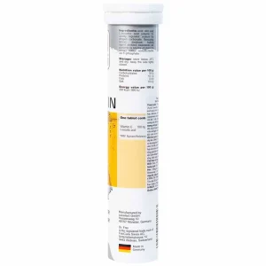 Viên sủi Vitamin C 1000mg Dr. Frei tăng cường sức đề kháng cho cơ thể, hỗ trợ chống oxy hóa (20 viên)