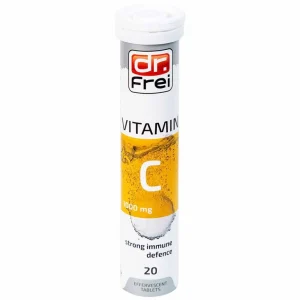 Viên sủi Vitamin C 1000mg Dr. Frei tăng cường sức đề kháng cho cơ thể, hỗ trợ chống oxy hóa (20 viên)