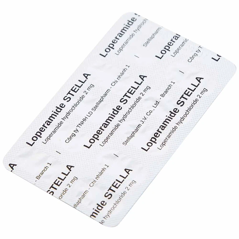 Viên nang cứng Loperamide Stella 2mg giảm tiêu chảy cấp (5 vỉ x 10 viên)