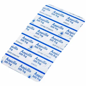 Thuốc Ampicillin 500mg Domesco điều trị nhiễm khuẩn (10 vỉ x 10 viên)