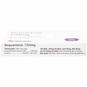Thuốc Bequantene 100mg Mediplantex điều trị chứng rụng tóc lan tỏa (2 vỉ x 10 viên)