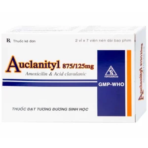 Thuốc Auclanityl 875/125mg Tipharco điều trị nhiễm khuẩn (2 vỉ x 7 viên)
