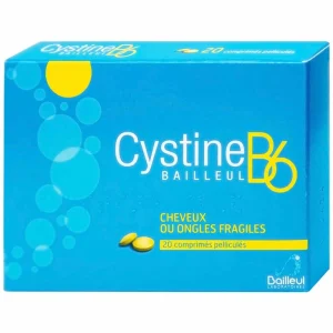 Thuốc Cystine B6 500mg Galeniques Vernin điều trị các bệnh lý liên quan đến tóc và loạn dưỡng móng (20 viên)