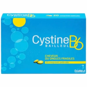 Thuốc Cystine B6 500mg Galeniques Vernin điều trị các bệnh lý liên quan đến tóc và loạn dưỡng móng (20 viên)