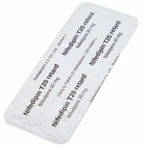 Viên nén Nifedipin T20 retard Stella dự phòng đau thắt ngực, điều trị tăng huyết áp (10 vỉ x 10 viên)