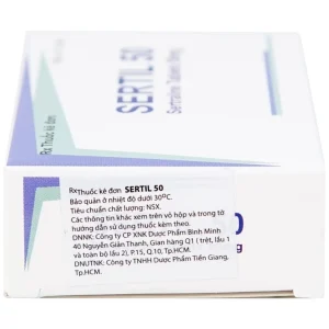 Thuốc Sertil 50 Kwality Pharmaceutical điều trị bệnh trầm cảm, hội chứng hoảng sợ (3 vỉ x 10 viên)