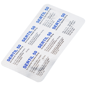 Thuốc Sertil 50 Kwality Pharmaceutical điều trị bệnh trầm cảm, hội chứng hoảng sợ (3 vỉ x 10 viên)