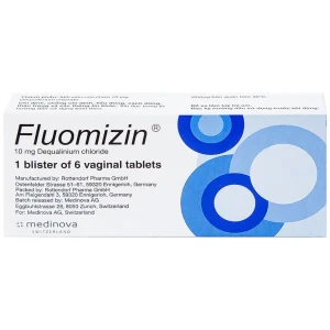 Viên đặt âm đạo Fluomizin Medinova điều trị nhiễm nấm âm đạo, nhiễm khuẩn âm đạo (1 vỉ x 6 viên)