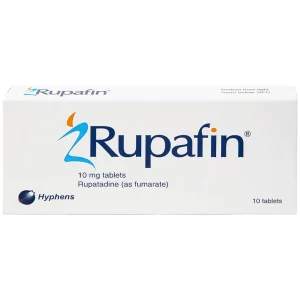 Thuốc Rupafin 10mg Hyphens điều trị viêm mũi dị ứng, nổi mày đay (1 vỉ x 10 viên)