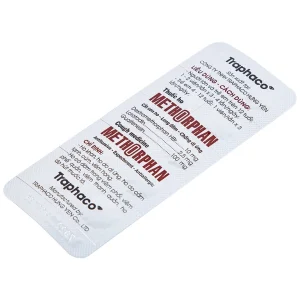 Thuốc ho Methorphan Traphaco cắt cơn ho, điều trị long đờm, chống dị ứng (2 vỉ x 10 viên)
