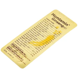 Thuốc Homtamin Ginseng Korea United cung cấp vitamin và muối khoáng (12 vỉ x 5 viên)