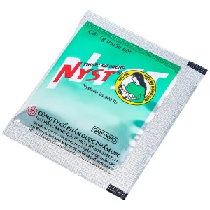 Thuốc rơ miệng Nyst 25.000IU OPC dự phòng và điều trị bệnh Candida miệng (10 gói)
