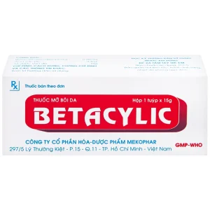 Thuốc mỡ bôi da Betacylic Mekophar điều trị bệnh vẩy nến, vảy da dầu (15g)
