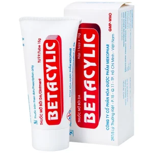 Thuốc mỡ bôi da Betacylic Mekophar điều trị bệnh vẩy nến, vảy da dầu (15g)